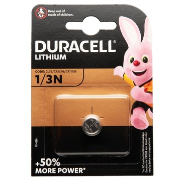 Литиевая батарея 1 / 3n 3V Duracell x1-блистер