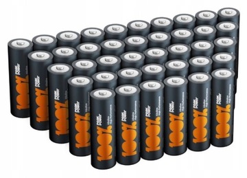40x щелочная батарея 100% PEAKPOWER R6 AA 1.5 V