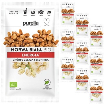 PURELLA SUPERFOODS шовковиця біла сушена біо 45 г x 10шт