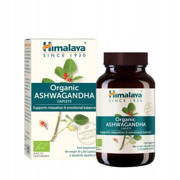 Himalaya ORGANIC ASHWAGANDHA 60 tab. СТРЕСС