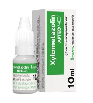 Аптеомед Ксилометазолин 1 мг/мл 10 мл капли для носа