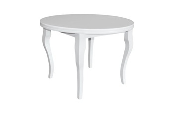 Круглий красивий білий стіл Louis Fi 90/130