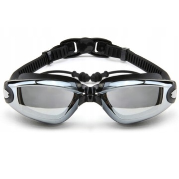 Плавательные очки зеркало для бассейна очки УФ анти-туман быстрая застежка