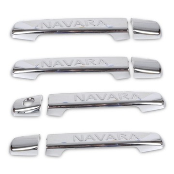 Хромированные накладки на дверные ручки Nissan Navara D40 05-2013