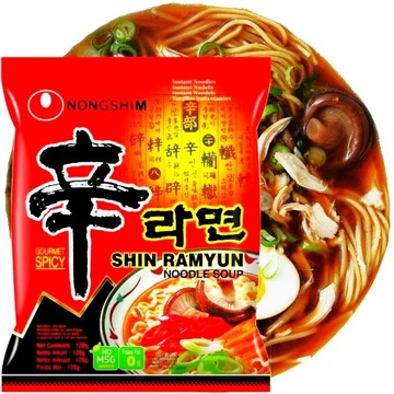 Суп швидкого приготування SHIN RAMYUN 120 г Nongshim !Корейський Суп Shin Ramyun!