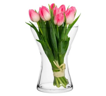 Скляна ваза флакон для квітів Altom дизайн Verbena 19 см прикраси орнамент