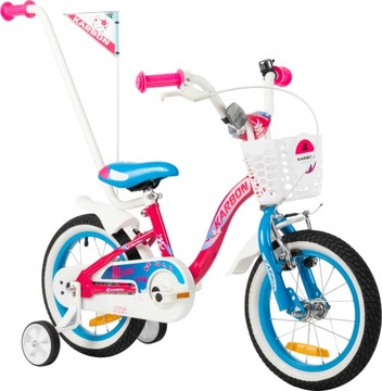 Велосипед для девочек 14 Carbon Mimi pink blue