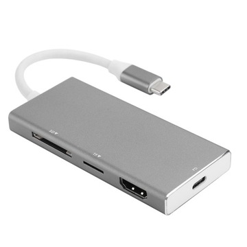 USB Тип C концентратор 7 в 1 Адаптер конвертер для Macbook DC5V