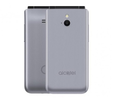 ALCATEL 3082 4G серебряный флип мобильный телефон