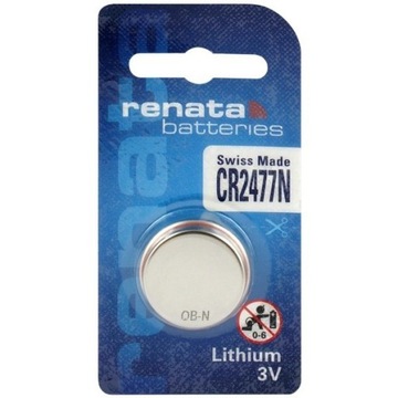Літієва батарея Renata CR2477N CR2477 3V блістер 1 шт.