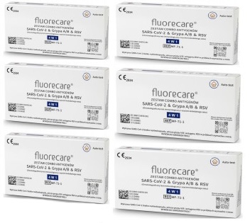 Тест COVID19, грип AB, RSV FLUORECARE COMBO 4 в 1 Термін придатності 10/2025