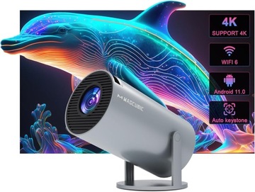 Светодиодный проектор Magcubic HY300 портативный видеопроектор RU Android TV WiFi NETFLIX