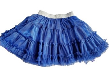 Тюлевая юбка кобальтового цвета 134 см