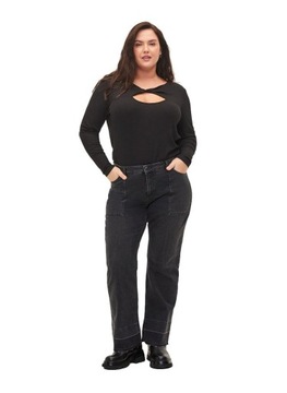 ZIZZI графитовые брюки джинсы N82 BOOTCUT в состоянии 929A 50