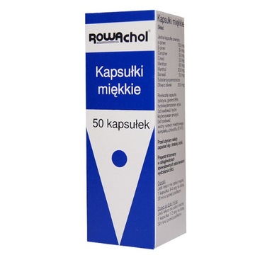 Rowachol, 50 мягких капсул при желчнокаменной болезни
