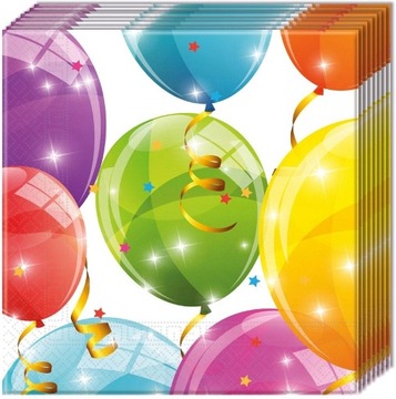 Бумажные салфетки воздушные шары день рождения День Рождения украшения 20 шт.