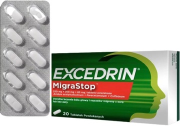 Excedrin Migra Stop для головного болю мігрені 20 табл.