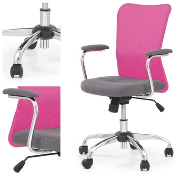 Офисное вращающееся кресло для девочки DYLA Pink