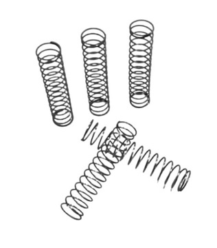 Пружина сжатия d = 0,6 * Dz=8,2 * L = 38-5 шт.