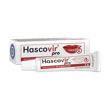 Hascovir Pro крем 5 г засіб від герпесу на губах