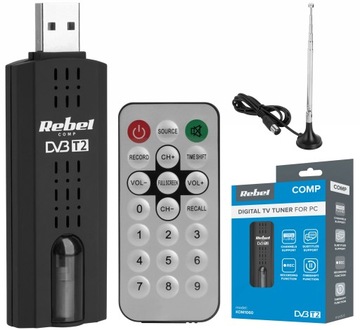 Декодер USB тюнер DVB-T2 H. 265 HEVC для комп'ютера