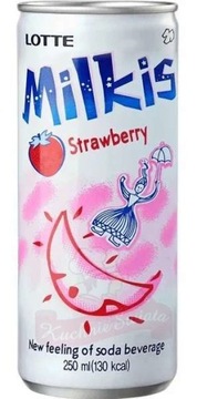 Milkis йогуртово-полуничний напій 250ml Lotte