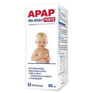 Apap для дітей Forte суспензія 85 мл біль лихоманка