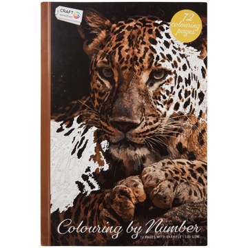 Картина по номерам дикие животные в книге 72 листа формата А4