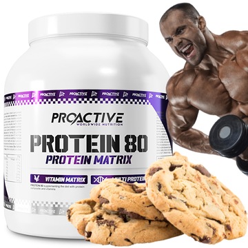 BIAŁKO CIASTECZKOWE PROTEIN 80 ProActive 2,25 kg