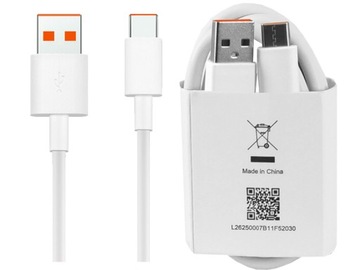 КАБЕЛЬ USB C TYPE C XIAOMI SUPERCHARGE 6A 66W 1.5 M