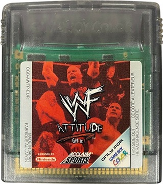 WWF Attitude-GAME BOY COLOR GBC-Сем картридж PAL
