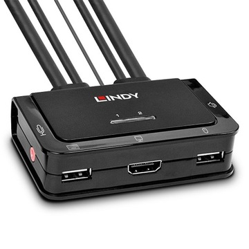 Lindy 42340 KVM перемикач чорний