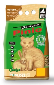 Super Pinio деревянный наполнитель для кошачьих туалетов 35л