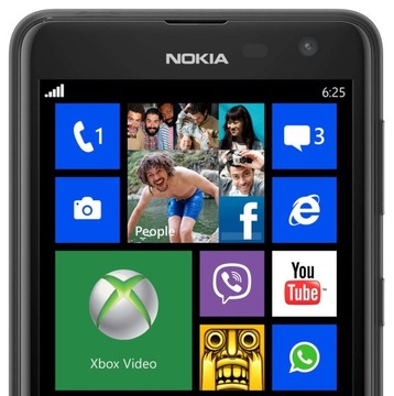 новая NOKIA 625 Lumia BLACK 4.70 IPS экран 512 МБ/8 ГБ