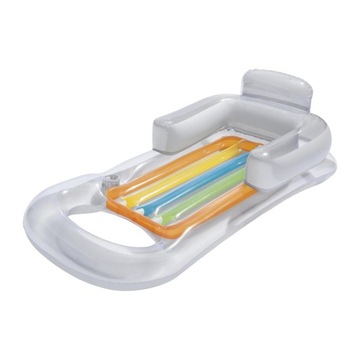 Floating Recliner Inflatable Lounge, Summer Swiming Pool Floating Bed Clear