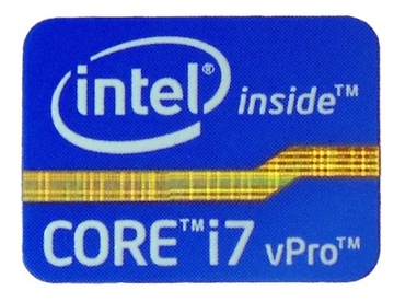 Наклейка INTEL CORE i7 vPRO 21x16mm [223]