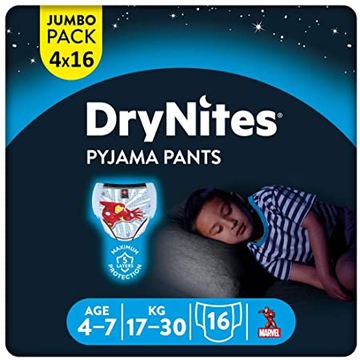 Підгузки Huggies Drynites Pyjama Pants Boys розмір 6 64 шт. 17-30 кг.