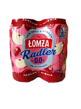 Безалкогольне пиво Ломжа 400 мл 4 упаковки RADLER