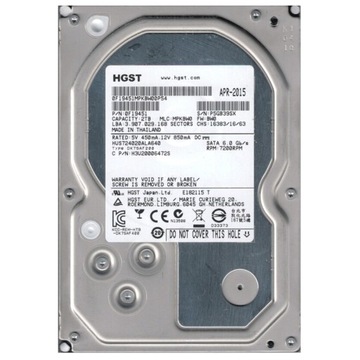 Жесткий диск HGST UltraStar 7k4000 HUS724020ALA640 2TB SATA III 3,5"
