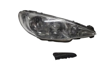 PEUGEOT 206 LIFT LAMPA PRAWA PRZEDNIA 9628666780 - GŁADKIE SZKŁO - ŁADNA