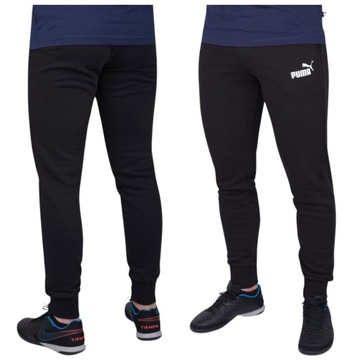 Чоловічі штани Puma Cotton Sweatpants Black з кишенями R. L