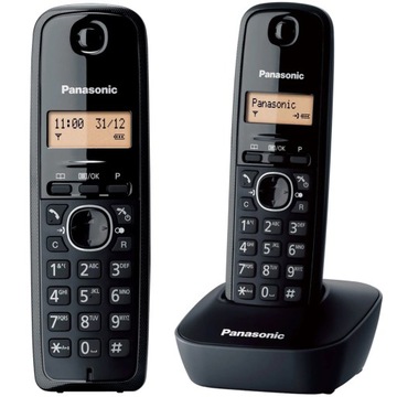 Стаціонарний бездротовий телефон Panasonic KX - TG1611 чорний
