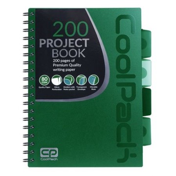 CoolPack Колонотатник зошит B5 100k решітка зелений