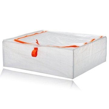 Коробка з кришкою для одягу Білий, помаранчевий