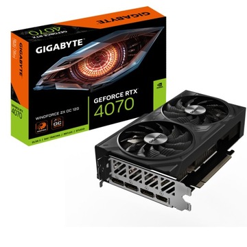 Карта GIGABYTE GeForce RTX 4070 WINDFORCE 2X OC 12GB