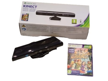 KINECT КАМЕРА SENSOR XBOX 360 В КОРОБЦІ + ІГРИ ПРИГОДИ RU + ГАРАНТІЯ