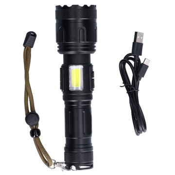 Фонарик XHP160 5800lm мощный телескопический 7 режимов IPX5