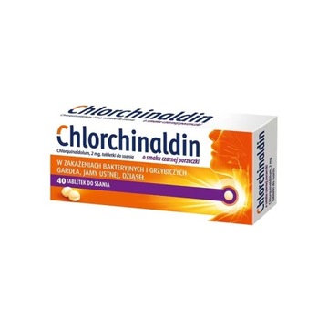 Хлорхінальдін чорна смородина 2 мг, 40 таблеток