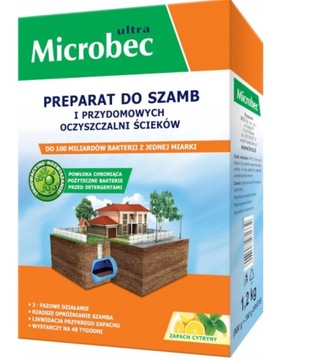 MICROBEC ULTRA для септиків запах лимона 1,2 кг