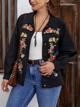 Эмери Роза плюс верхняя рубашка с цветочной вышивкой XL